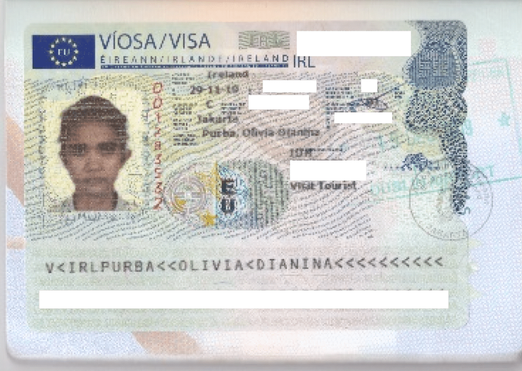 visa irlandia paspor indonesia